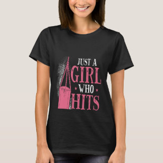 Camiseta Backprint Just A Girl Who Hits Things Woman Boxing