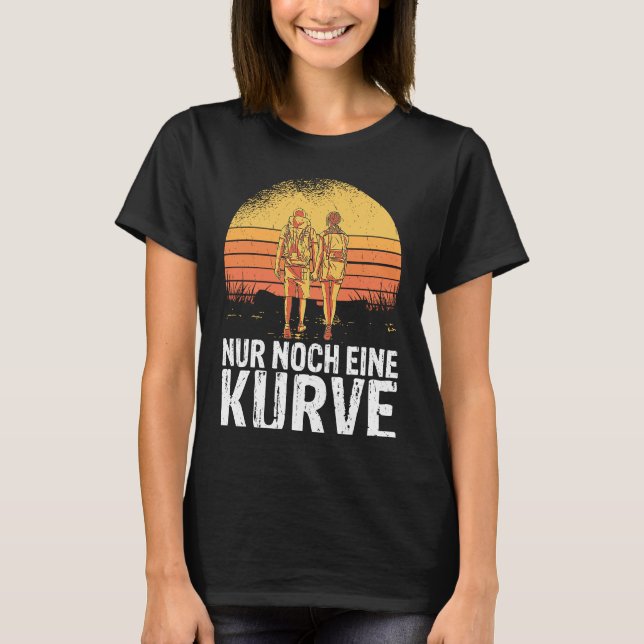 Camiseta Backprint Just one more curve Hiking and outdoors  (Anverso)
