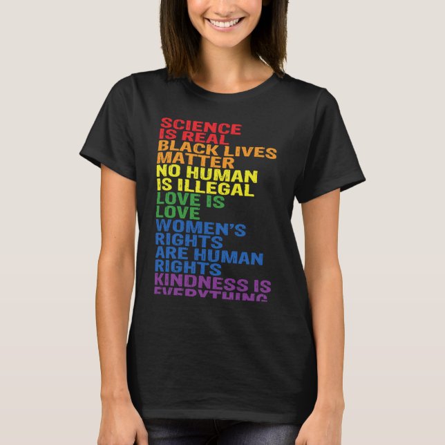 Camiseta Backprint Kindness is everything LGBTQ+ Pride (Anverso)