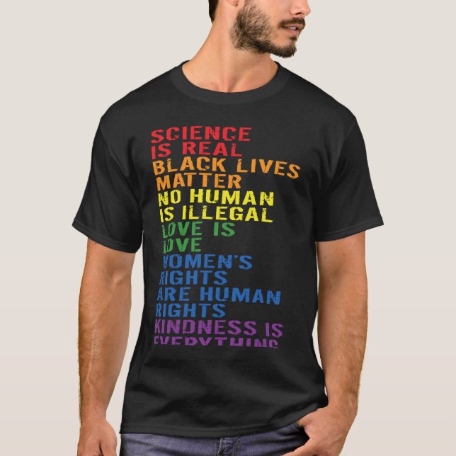 Camiseta Backprint Kindness is everything LGBTQ+ Pride  1 (Anverso)