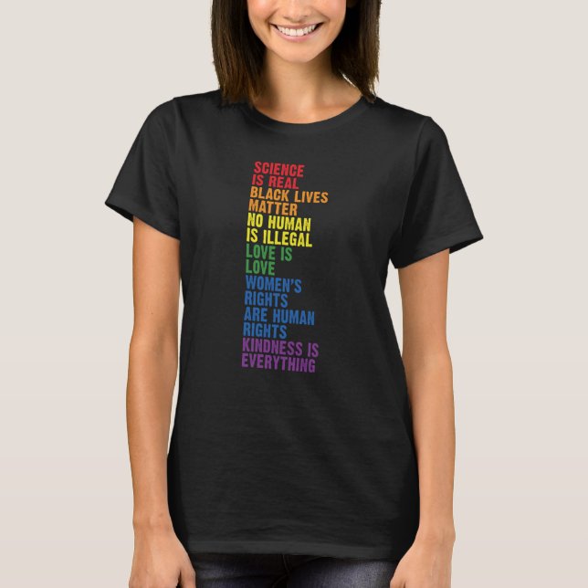 Camiseta Backprint Kindness is everything LGBTQ+ Pride  1 (Anverso)