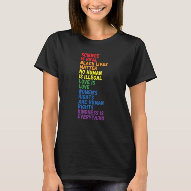 Camiseta Backprint Kindness is everything LGBTQ+ Pride  3 (Anverso)