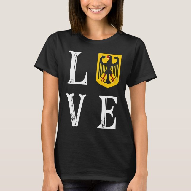 Camiseta Backprint Love Germany hogar y la República Federa (Anverso)