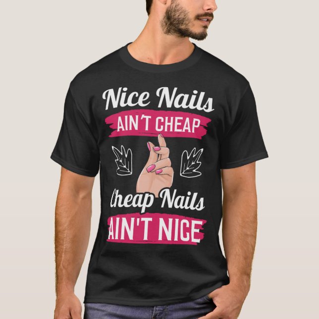 Camiseta Backprint Nice Nails no baratas Nails n (Anverso)