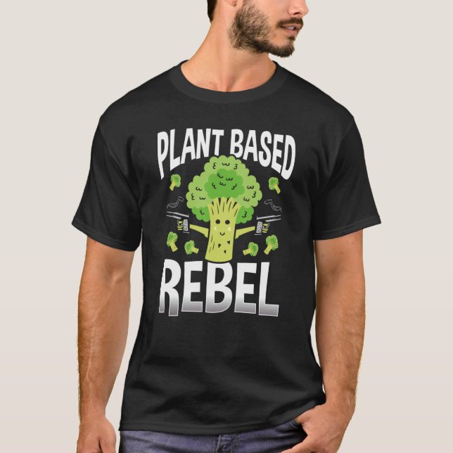 Camiseta Backprint Plant Based Rebel Veganism (Anverso)