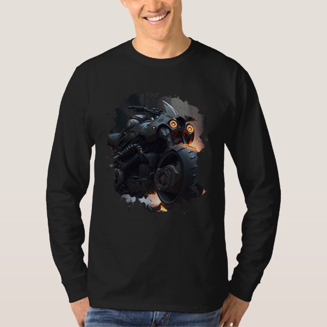 Camiseta Backprint Powerful Darkness Journey an epic motorc (Anverso)