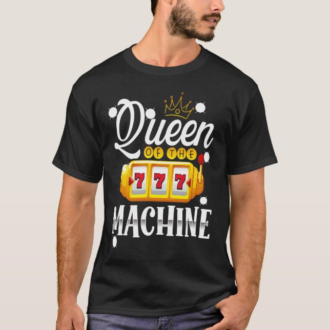 Camiseta Backprint Queen Of The Machine Slot Machine (Anverso)