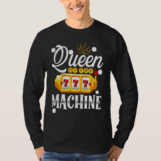 Camiseta Backprint Queen Of The Machine Slot Machine (Anverso)