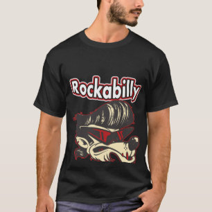 Camiseta Backprint Rockabilly For Life Vintage Rockabilly