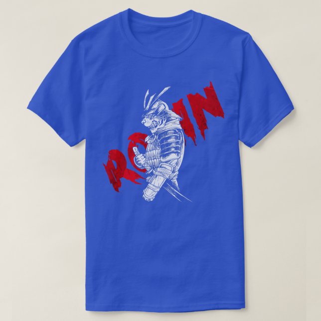 Camiseta Backprint Ronny japonés Samurai Ghost Demon Oni M (Diseño del anverso)