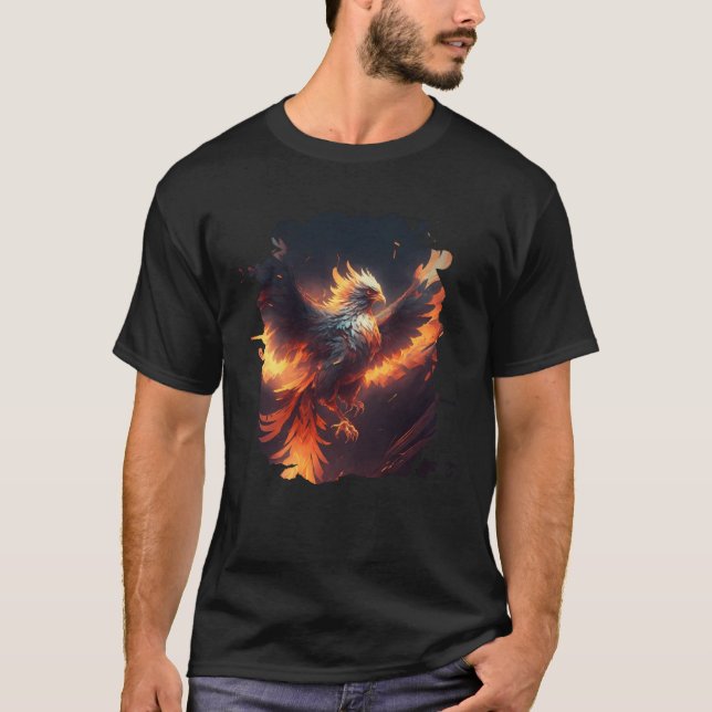 Camiseta Backprint The majestic rise of the epic phoenix  1 (Anverso)