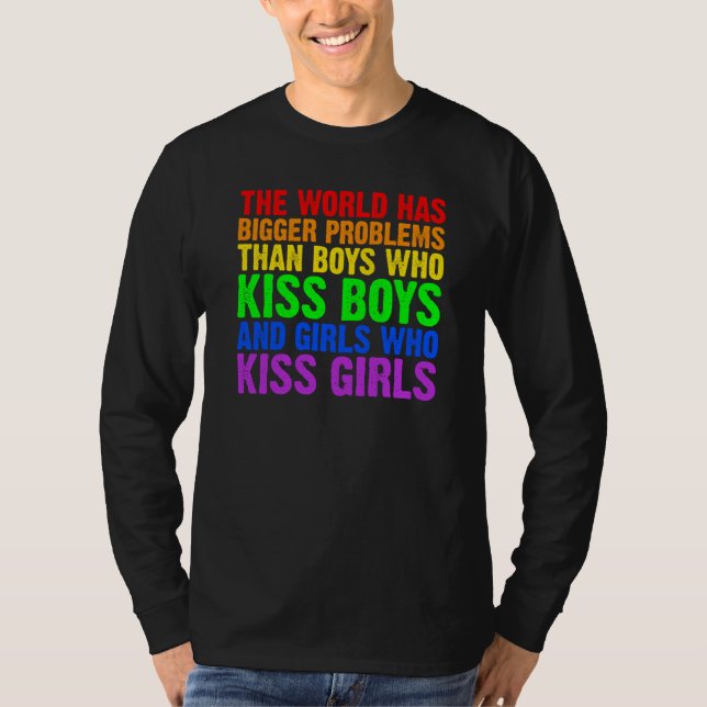 Camiseta Backprint The world has bigger problems than LGBTQ (Anverso)