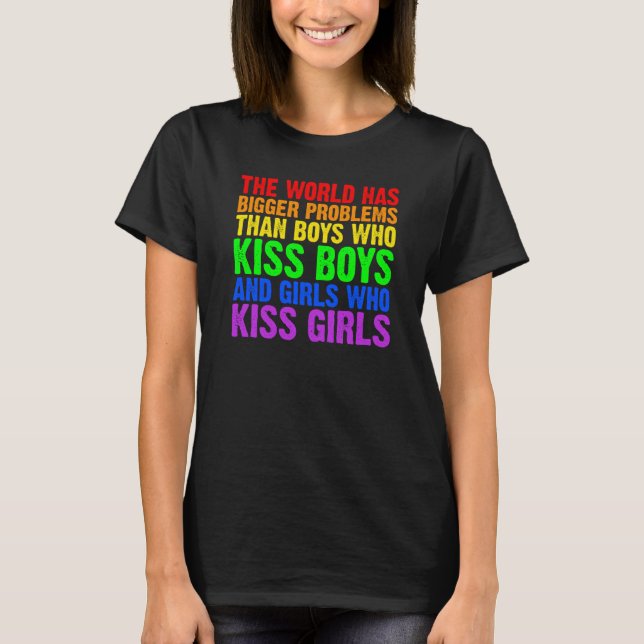 Camiseta Backprint The world has bigger problems than LGBTQ (Anverso)