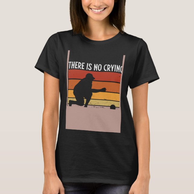 Camiseta Backprint There S No Crying In Bocce Ball (Anverso)