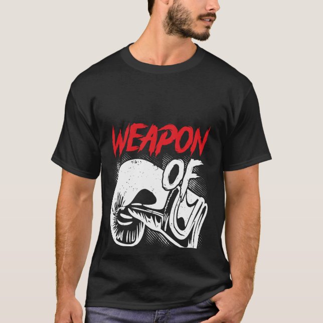 Camiseta Backprint Weapon Of Stress Reduction Boxing (Anverso)