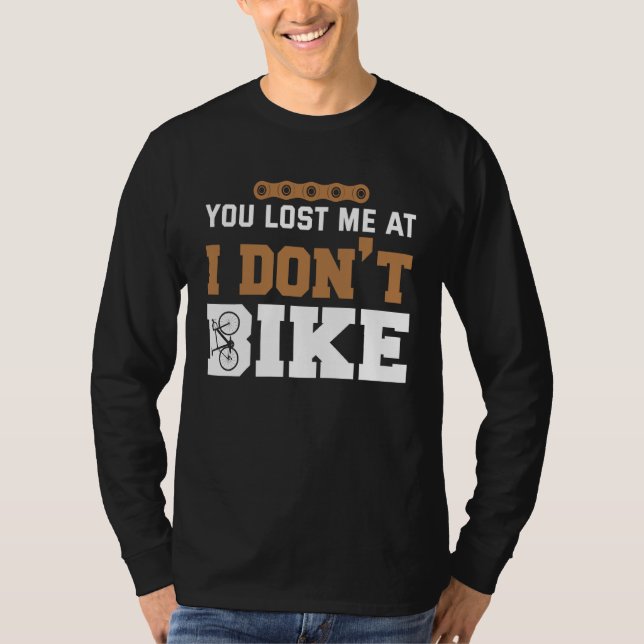 Camiseta Backprint You lost me at I dont bike (Anverso)