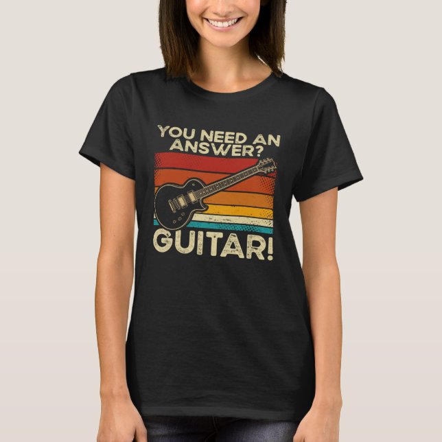 Camiseta Backprint You Need An Answer Guitar (Anverso)