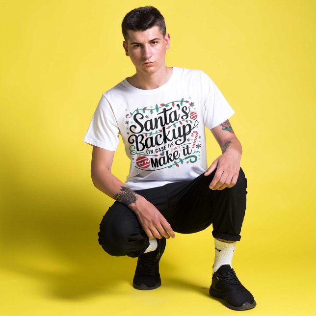 Camiseta Backup de Santa | Funny Family Navidades Tees (Subido por el creador)