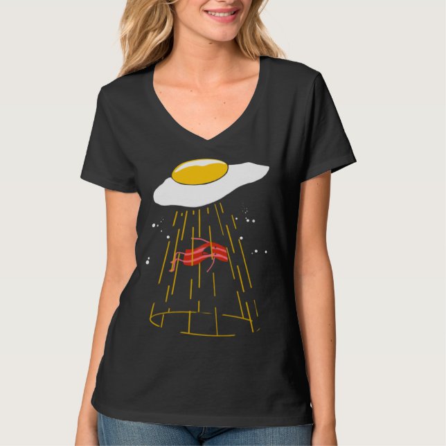 Camiseta Bacon and Eggs  Alien Kids Egg Crispy (Anverso)