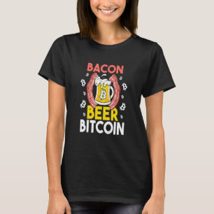 Camiseta Bacon Beer Btc Bitcoin Cryptocurrency