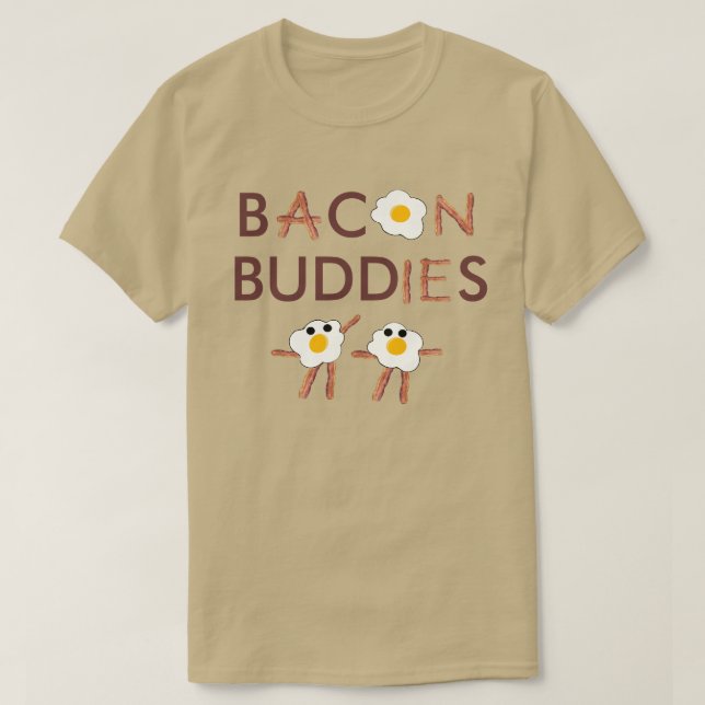 Camiseta Bacon Buddies (Diseño del anverso)