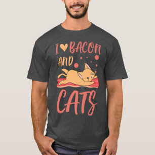 Camiseta Bacon Cats Funny Mascotas Lover Kitty Grill BBQ Ca