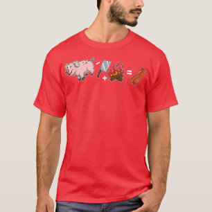Camiseta Bacon de carne de cerdo de cerdo de cerdo cuchillo
