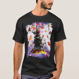 Camiseta Bacon Donut with Hot Dog Cat & Pizza Taco Burrito