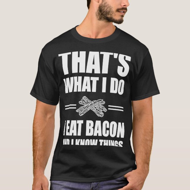 Camiseta Bacon Foodie Costume Food Pun (Anverso)