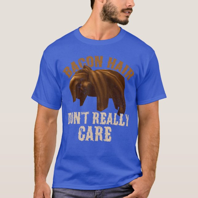 Camiseta Bacon Hair Dont Really Care for Boy Video Gamers g (Anverso)