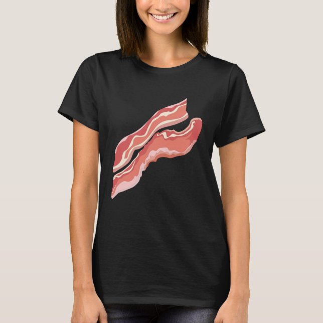 Camiseta Bacon Halloween Breakfast Matching Couples Costume (Anverso)