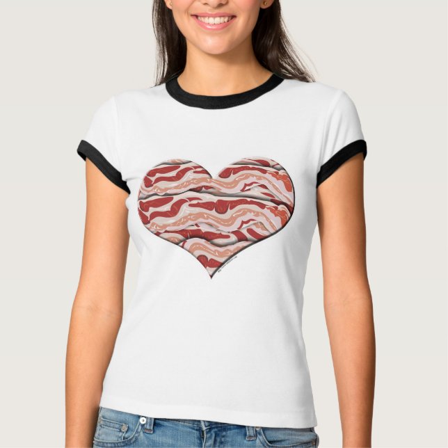 Camiseta Bacon Hearted (Anverso)