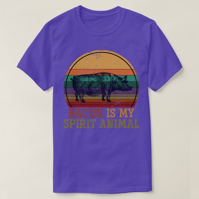 Camiseta Bacon Is My Spirit Animal BBQ Barbecue (Diseño del anverso)