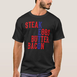 Camiseta Bacon Keto de Mantequilla de Mantequilla de Huevos