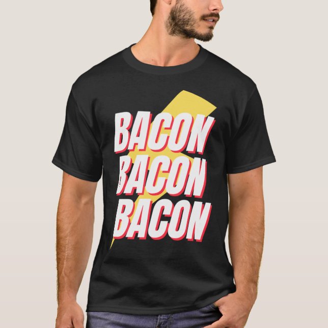 Camiseta Bacon Keto Fat Fueled Retro Workout Gym Fitness Sq (Anverso)