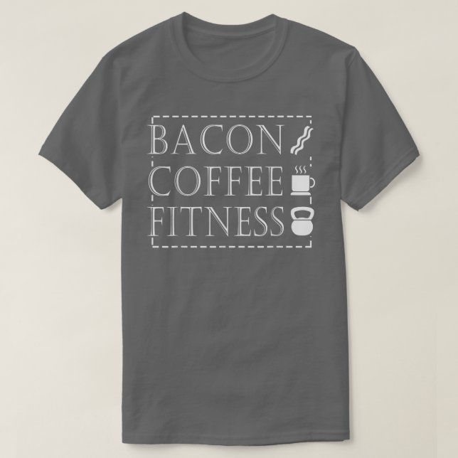 Camiseta Bacon Lover Gratis GratisBacon Fitness Coffee (Diseño del anverso)