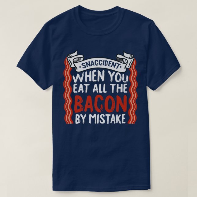 Camiseta Bacon Lover Piggy Pig Design Premium (Diseño del anverso)