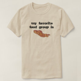 Camiseta Bacon mi grupo de alimentos favorito