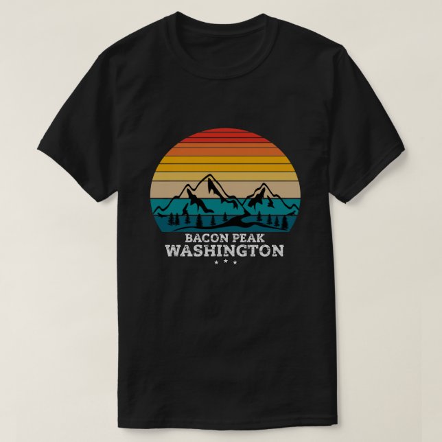 CAMISETA BACON PEAK WASHINGTON (Diseño del anverso)