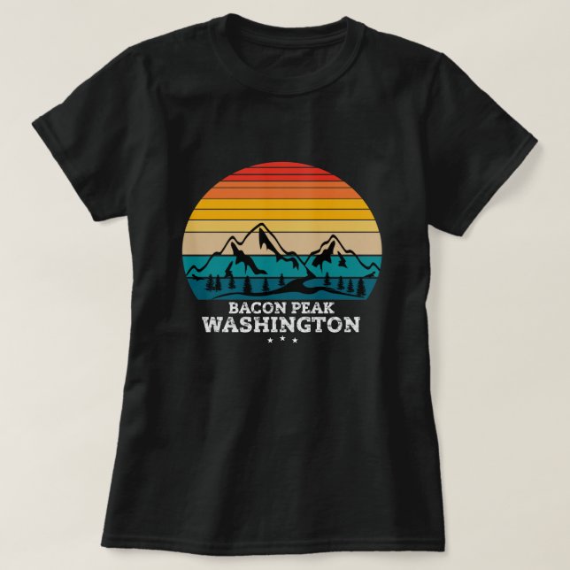 CAMISETA BACON PEAK WASHINGTON (Diseño del anverso)