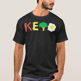 Camiseta Bacon Queso Broccoli Huevo Keto Dieta Ketosis Prem
