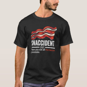 Camiseta Bacon Snaccidente Bacon Cerdo Humor De Cerdo Hombr