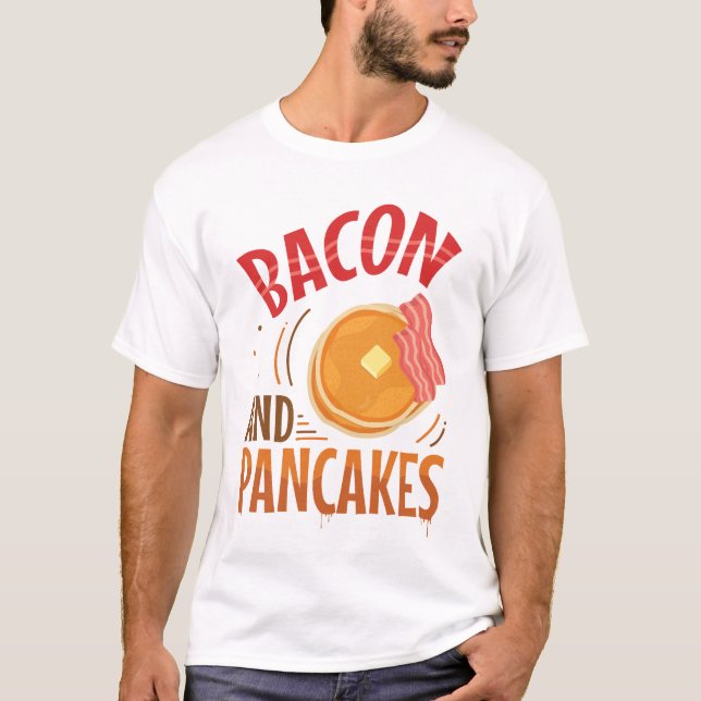 Camiseta Bacon y crepes (Anverso)