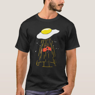 Camiseta Bacon Y Huevos Alien Abducción Huevo Crispy Desayu