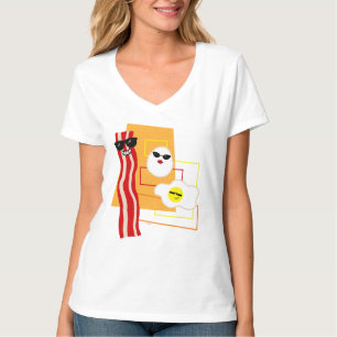 Camiseta Bacon y huevos retro