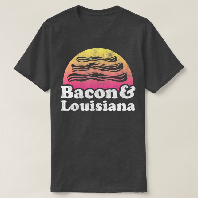 Camiseta Bacon y Louisiana (Diseño del anverso)