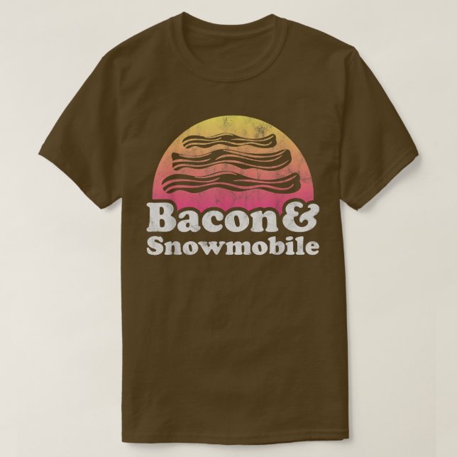 Camiseta Bacon y Snowmobile (Diseño del anverso)