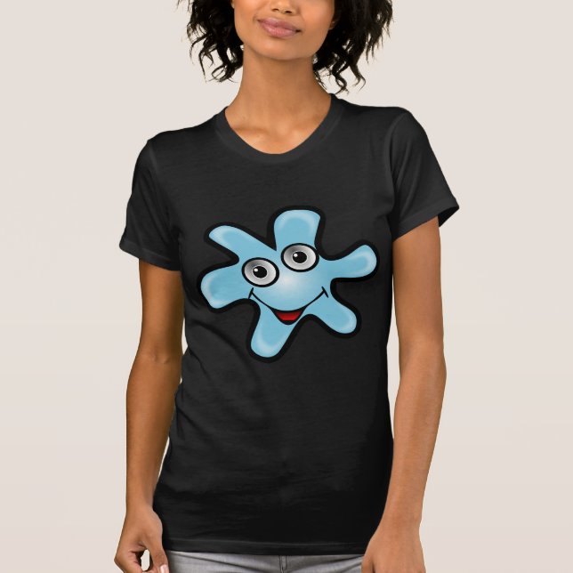 Camiseta bacteria-156870 virus de bacterias sonrisa feliz a (Anverso)