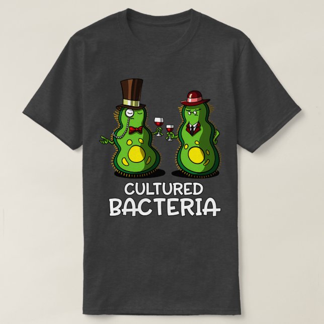 Camiseta Bacterias cultivadas de ciencia biológica (Diseño del anverso)