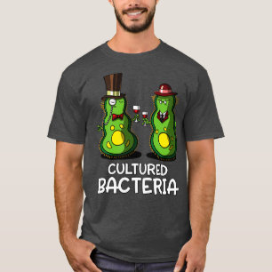 Camiseta Bacterias cultivadas de ciencia biológica